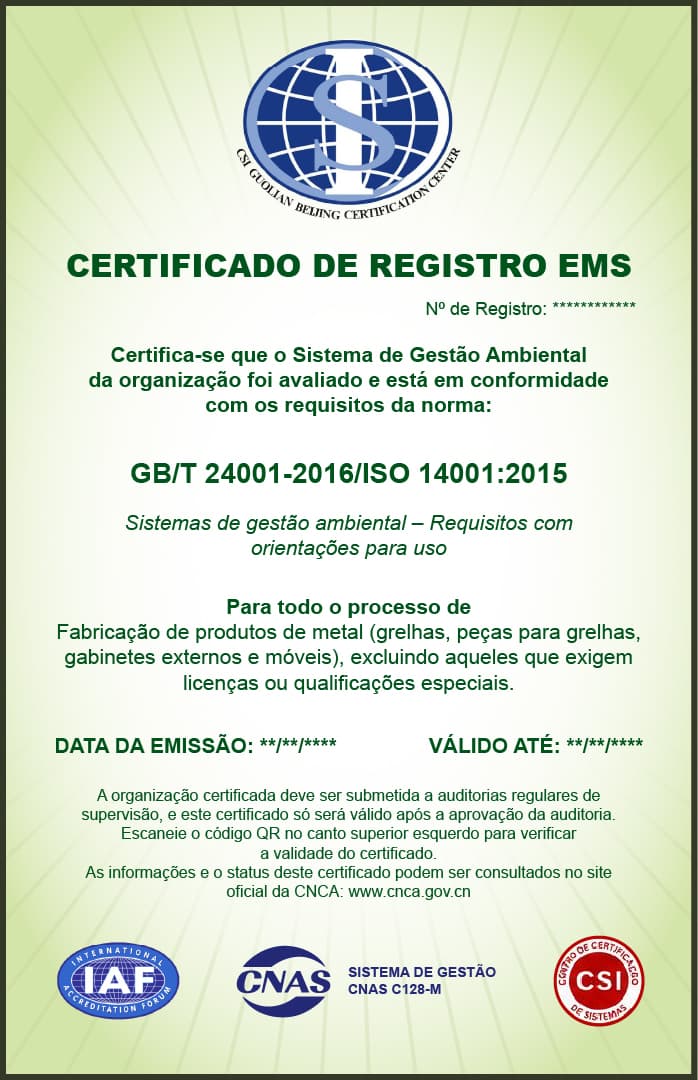 ISO 14001:2015 Gestão Ambiental EMBERA