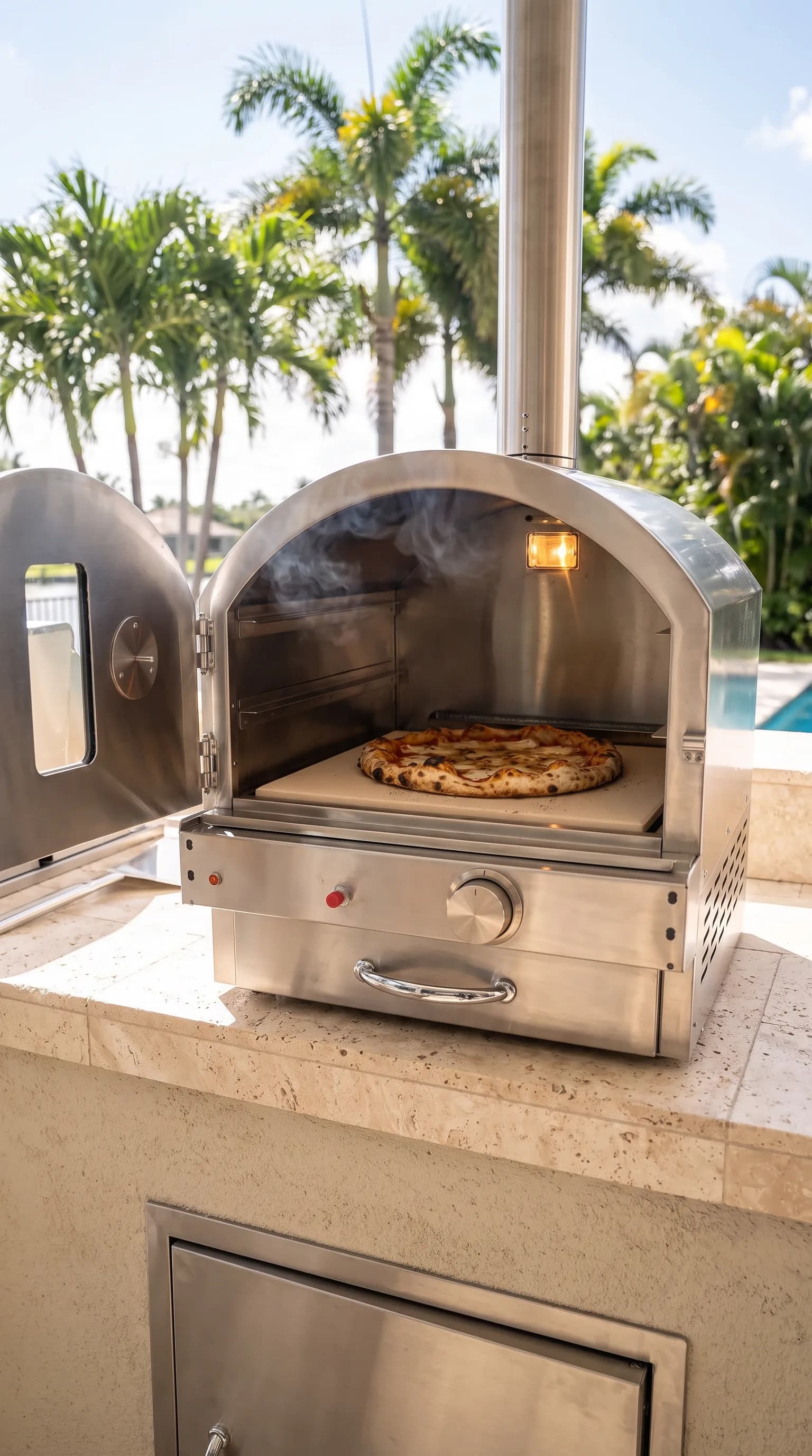 Calor firme, do pré-aquecimento à última fatia. — Forno de Pizza EMBERA